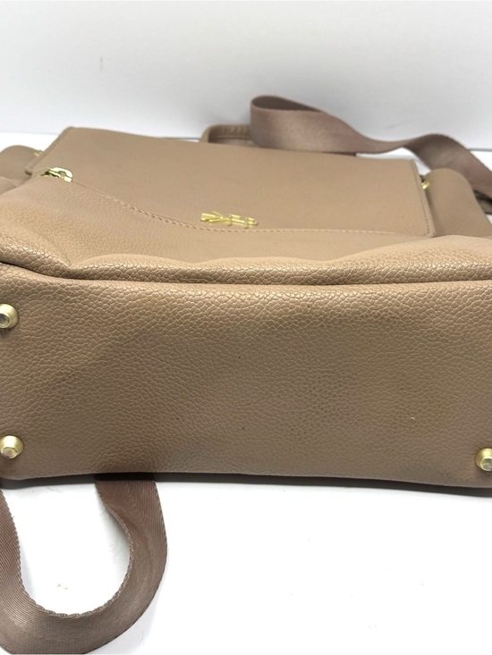 Freshly Picked Classic Diaper Bag Backpack Vegan Leather Nude Beige Large main image 7